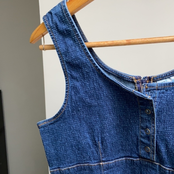 Y2K Fitted Demin Jean Dress - Picture 4 of 7